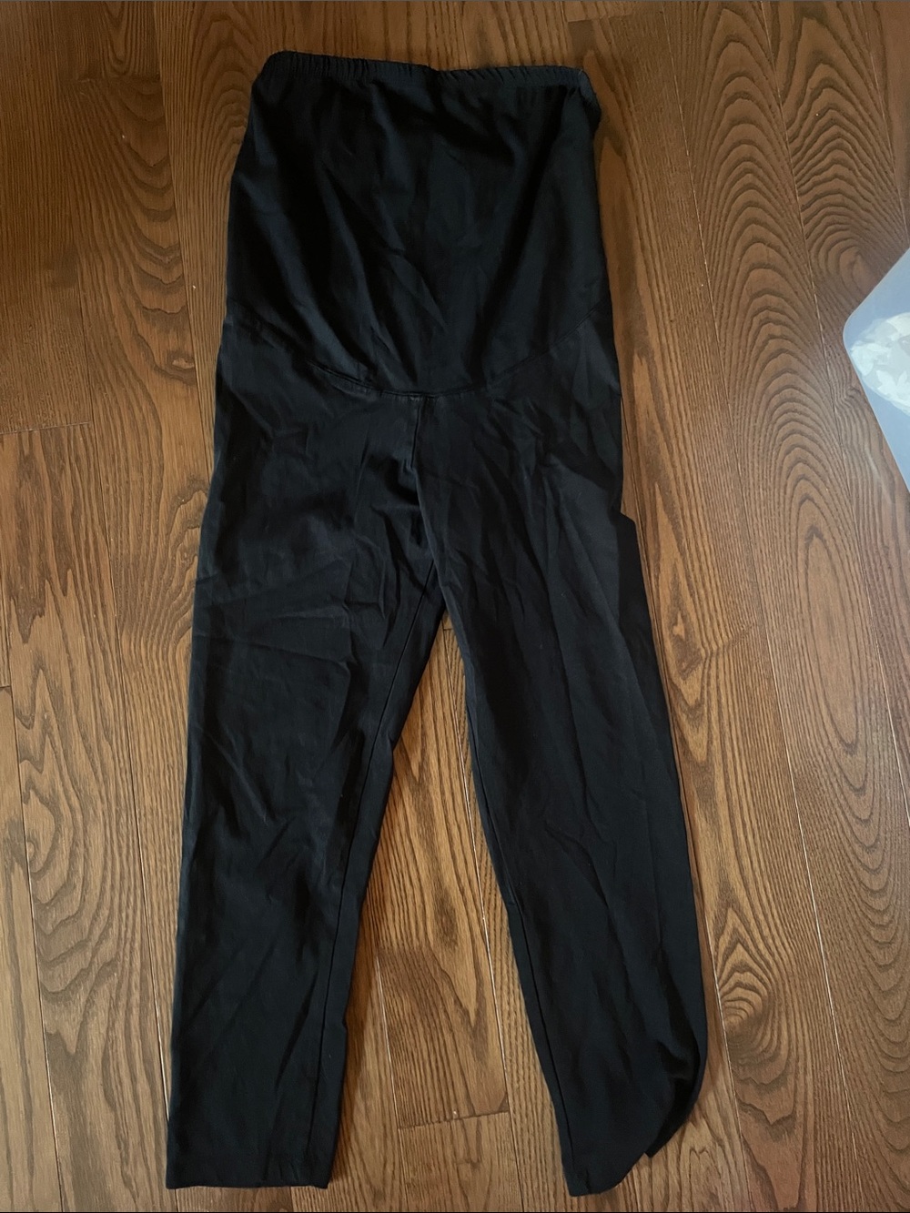 H&M Black Maternity Leggings with Stretch Panel